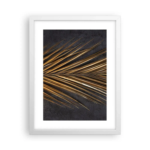 Plakat i hvid ramme - Tropernes guld - 30x40 cm