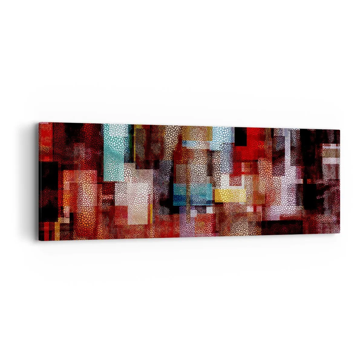 Lærredstryk - Billede på lærred - Forvirring med forvirring - 90x30 cm