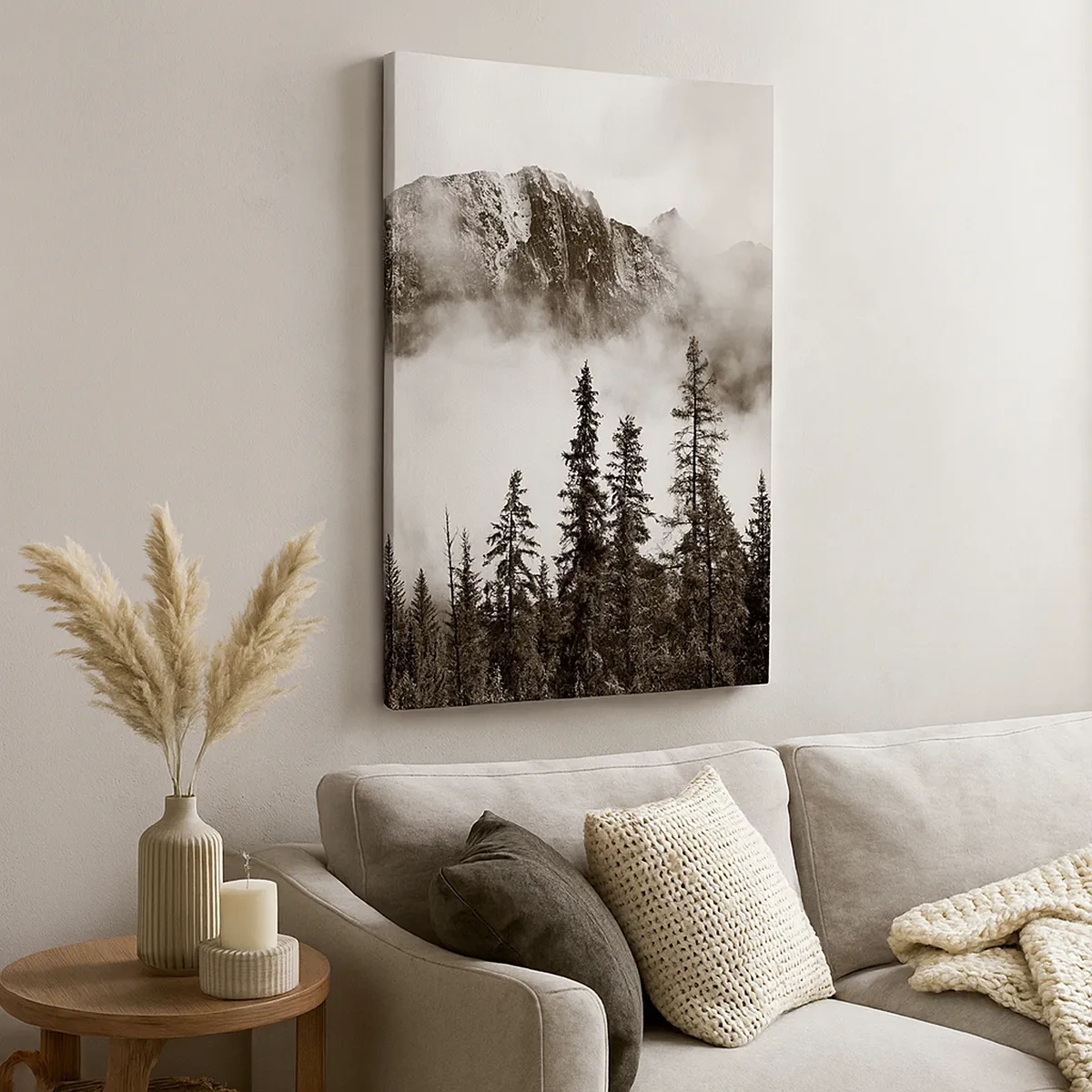 Lærredstryk - Billede på lærred - Granit hersker - 50x70 cm