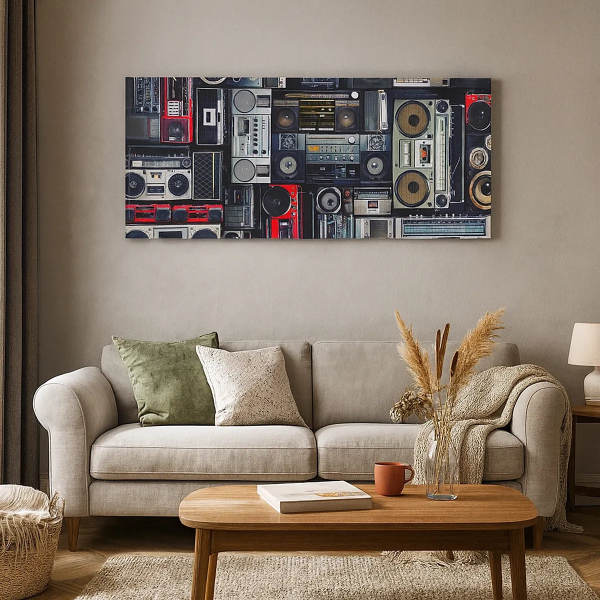 Lærredstryk - Billede på lærred - Nostalgi for 1980'erne. - 30x30 cm