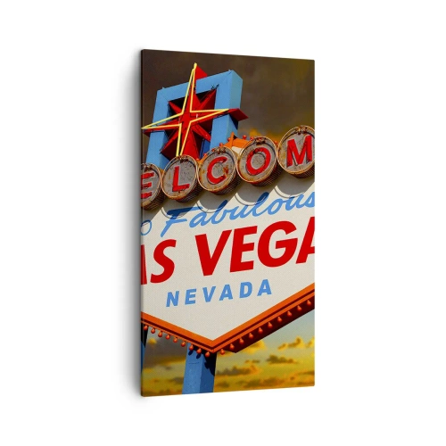 Lærredstryk - Billede på lærred - For et smil fra skæbnen - 45x80 cm