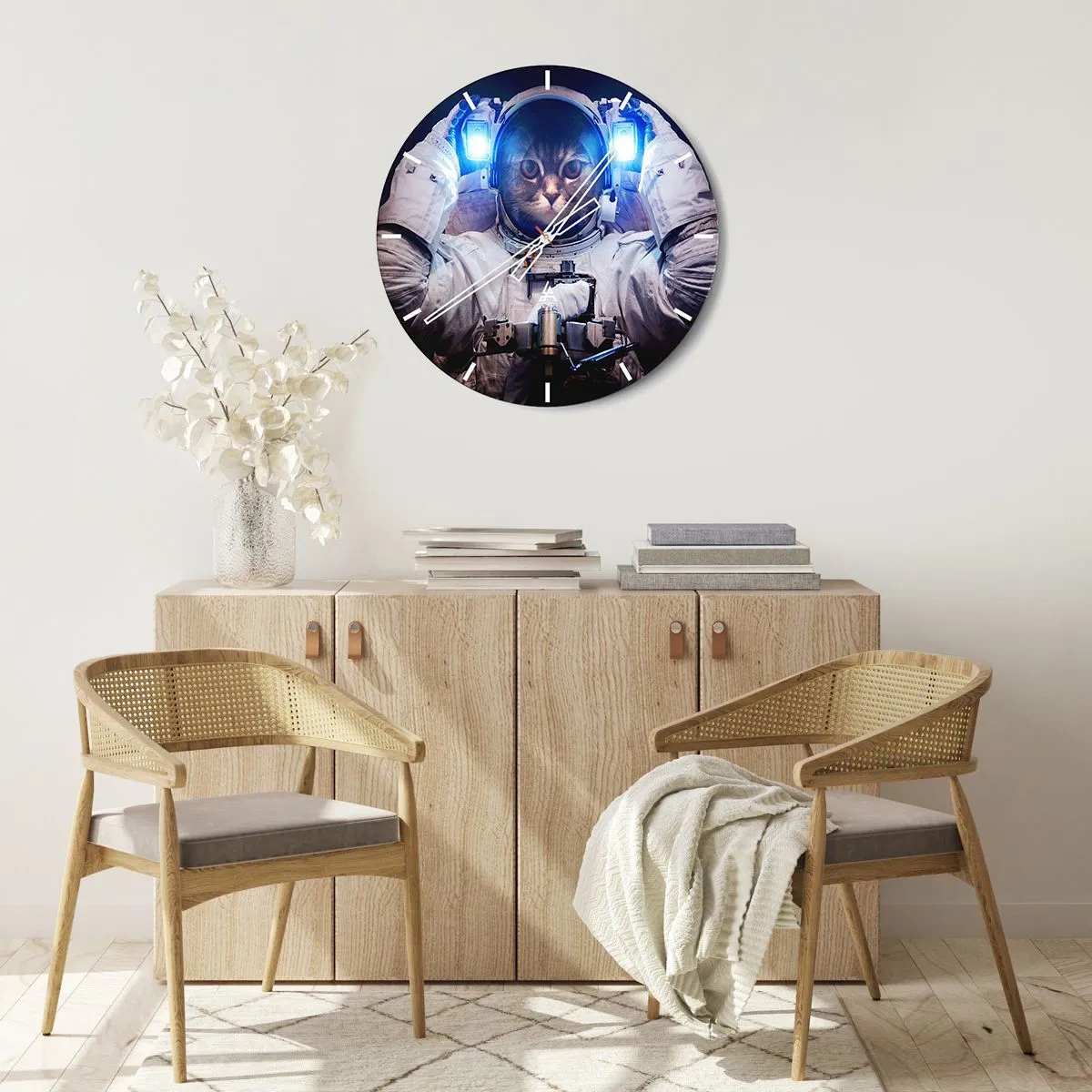 Vægur, Uret - Houston, I har et problem - 30x30 cm