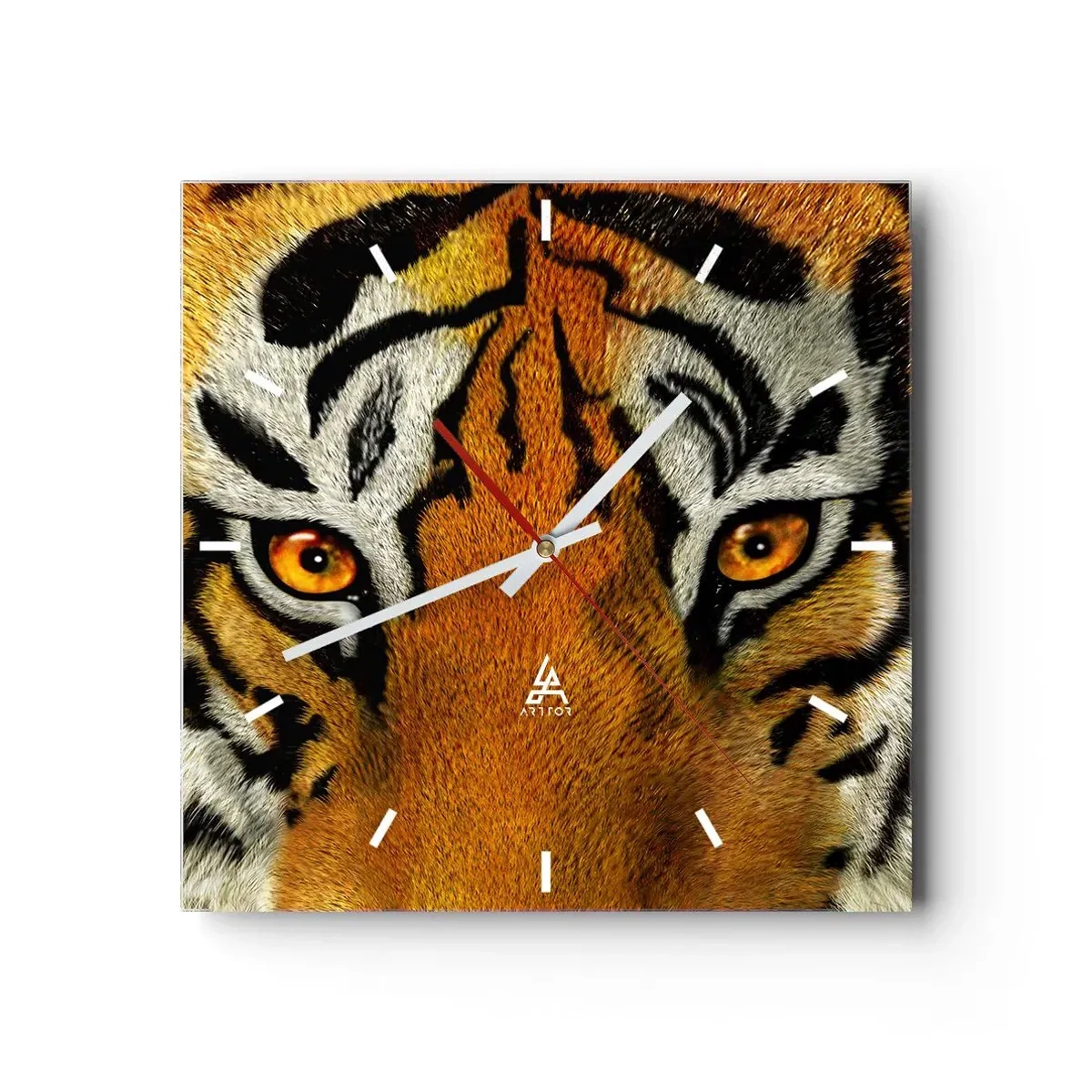 Vægur, Uret - Truende og smuk - 40x40 cm