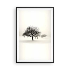 Plakat i sort ramme - Vintersøvn - 61x91 cm