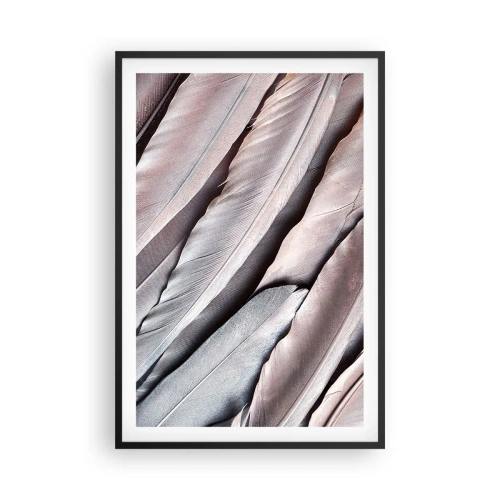 Plakat i sort ramme - I lyserødt sølv - 61x91 cm