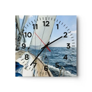 Vægur, Uret - Ahoj , eventyr - 40x40 cm