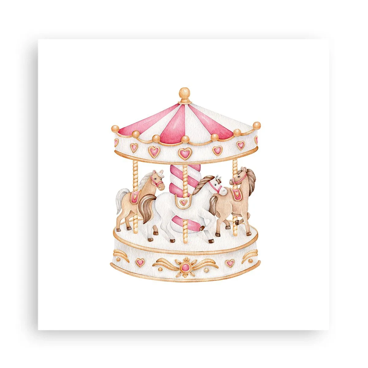 Plakat - Barndommens søde verden - 30x30 cm