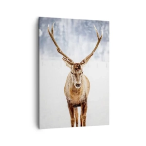 Lærredstryk - Billede på lærred - Lige ud af snedisen - 50x70 cm