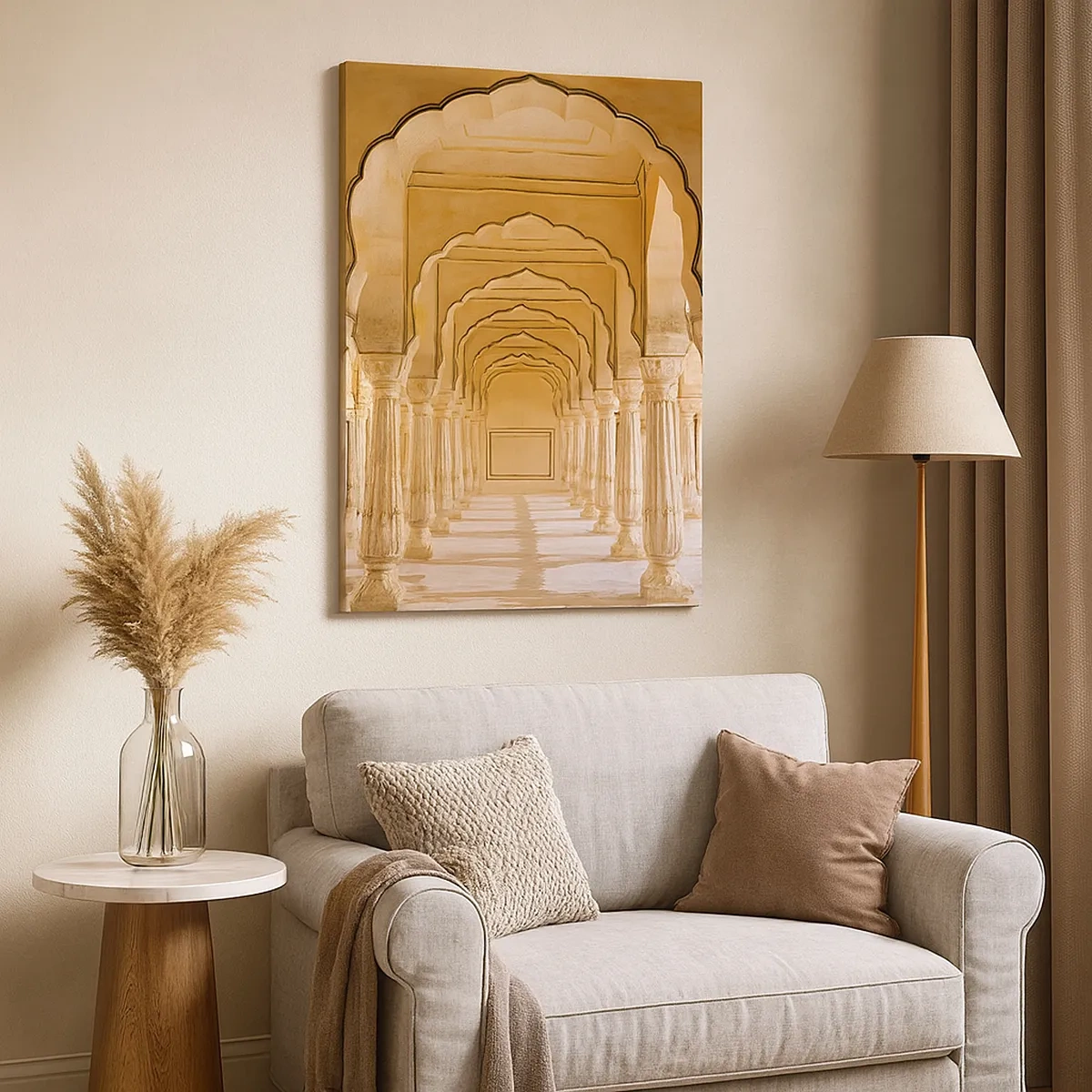 Lærredstryk - Billede på lærred - I maharajaens palads - 50x70 cm