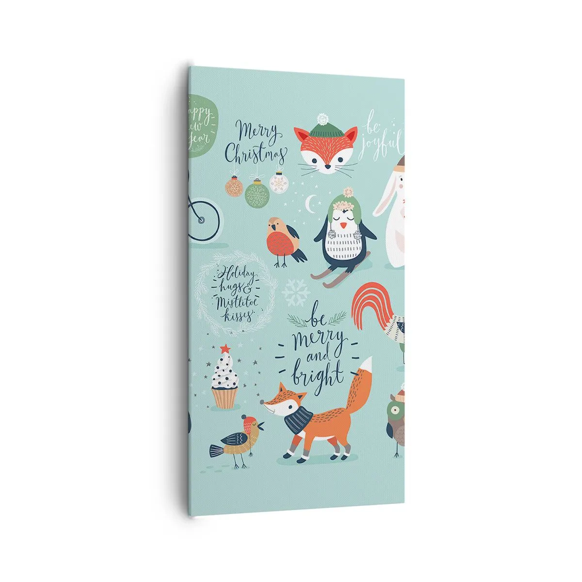 Lærredstryk - Billede på lærred - Må det altid være jul allerede nu! - 65x120 cm