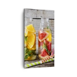 Lærredstryk - Billede på lærred - Sund af natur - 45x80 cm