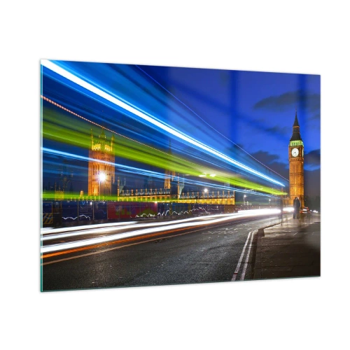 Billede på glas - Under Big Ben's øjne - 100x70 cm