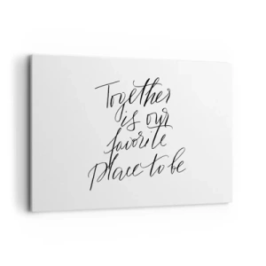 Lærredstryk - Billede på lærred - Føler du det også? - 120x80 cm