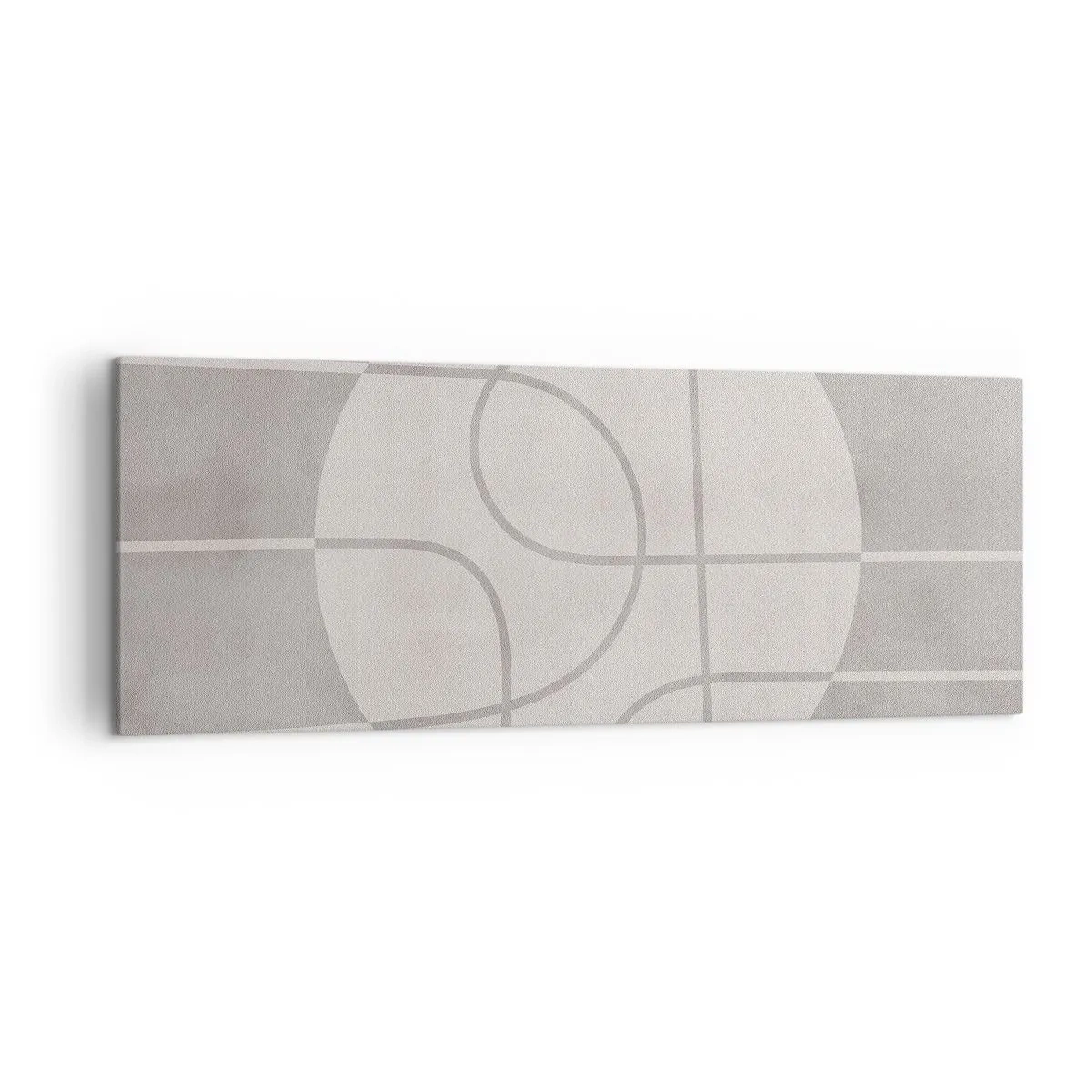 Lærredstryk - Billede på lærred - Cirkulær og lige frem - 140x50 cm