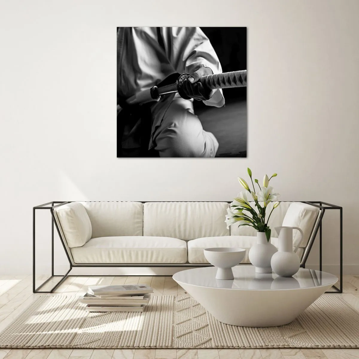 Billede på glas - En krigers sjæl - 60x60 cm