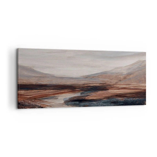 Lærredstryk - Billede på lærred - Fredfyldt dal - 120x50 cm