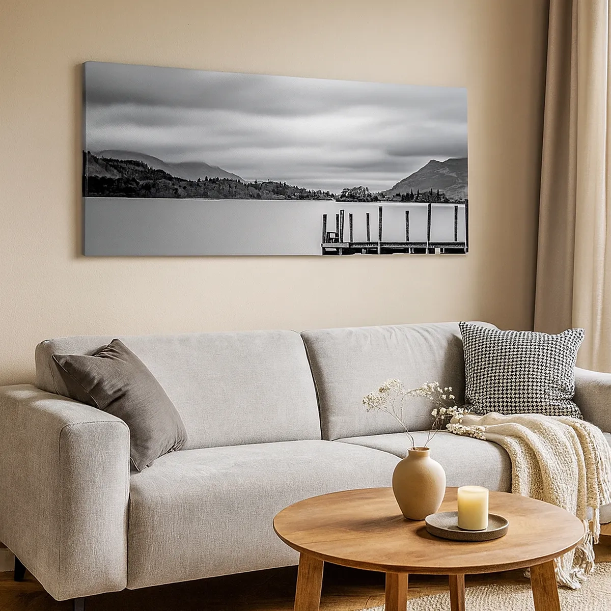 Lærredstryk - Billede på lærred - Mildhed og styrke - 30x30 cm