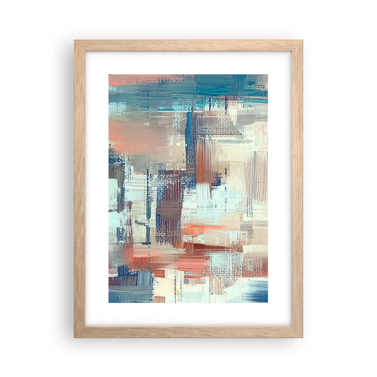Plakat i ramme af lyst egetræ - At nå lyset - 30x40 cm