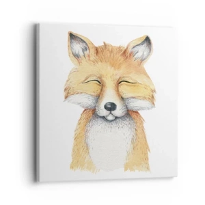 Lærredstryk - Billede på lærred - Rævehumor - 30x30 cm