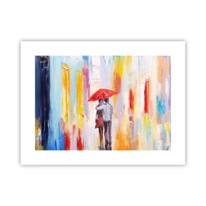 Plakat - Lad det regne  mere - 40x30 cm