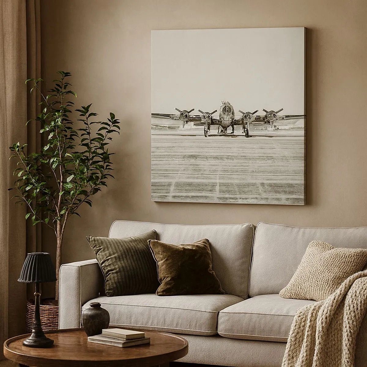 Lærredstryk - Billede på lærred - Som altid klar - 30x30 cm