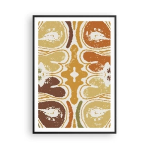 Plakat i sort ramme - Sentimental abstraktion - 70x100 cm