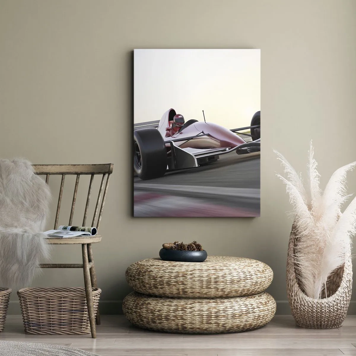 Lærredstryk - Billede på lærred - Altid en vinder - 65x120 cm