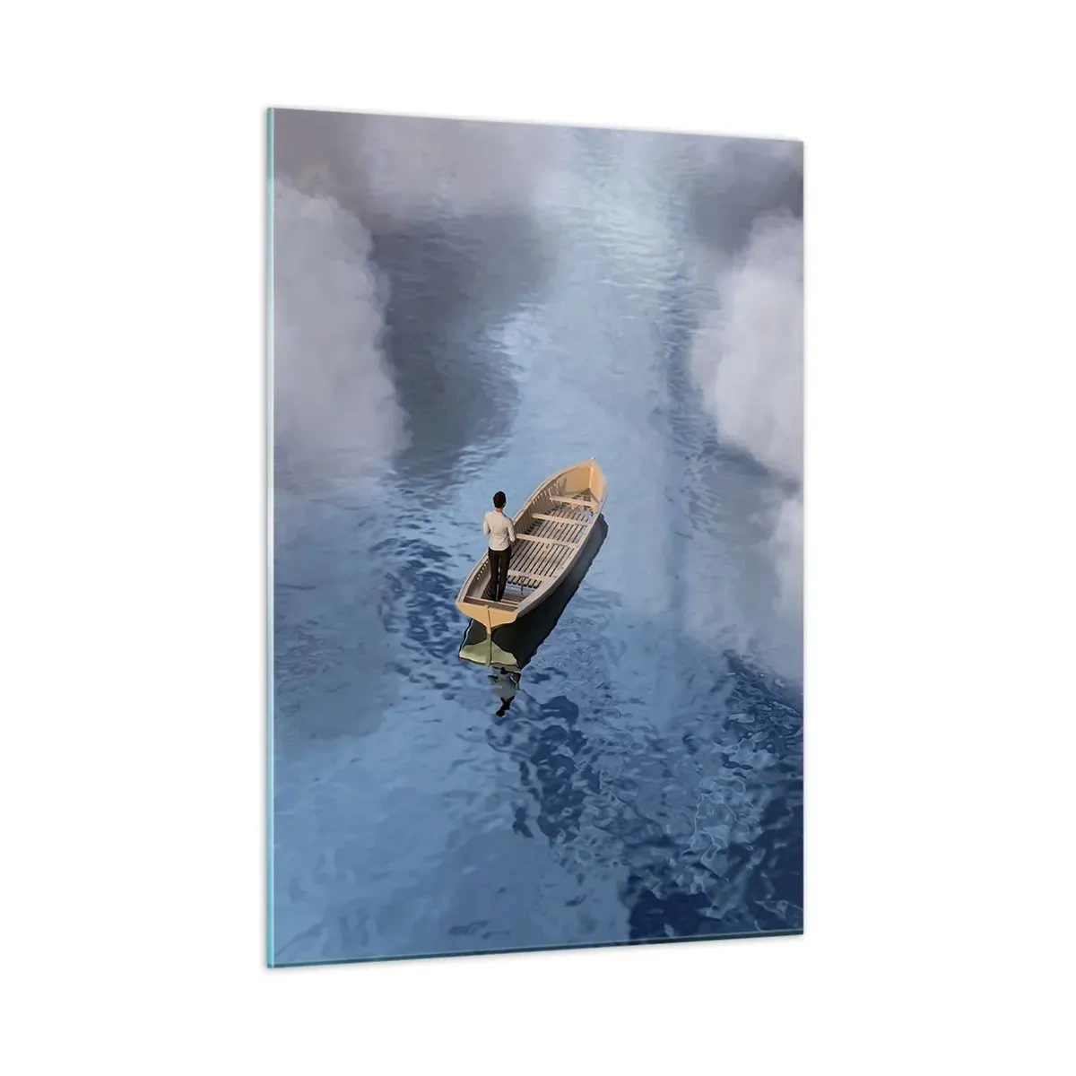 Billede på glas - Livet - rejsen - det ukendte - 50x70 cm
