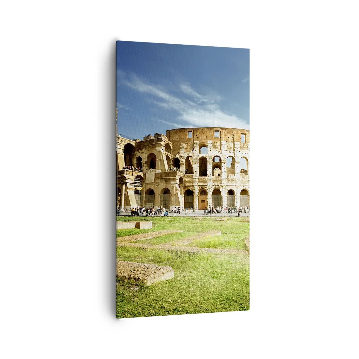 Lærredstryk - Billede på lærred - Du kan stadig høre våbenklirren - 65x120 cm