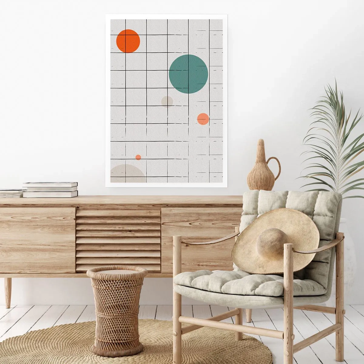 Plakat - Fanget i en fælde. Os eller dem? - 70x100 cm