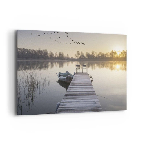 Lærredstryk - Billede på lærred - Jeg kommer tilbage om et stykke tid - 100x70 cm