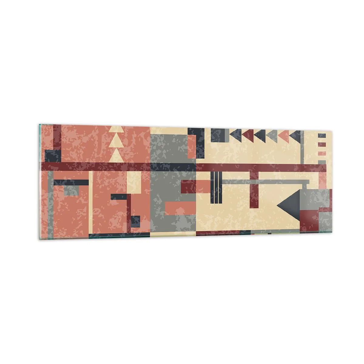 Billede på glas - Kombination af vertikaler og niveauer - 90x30 cm