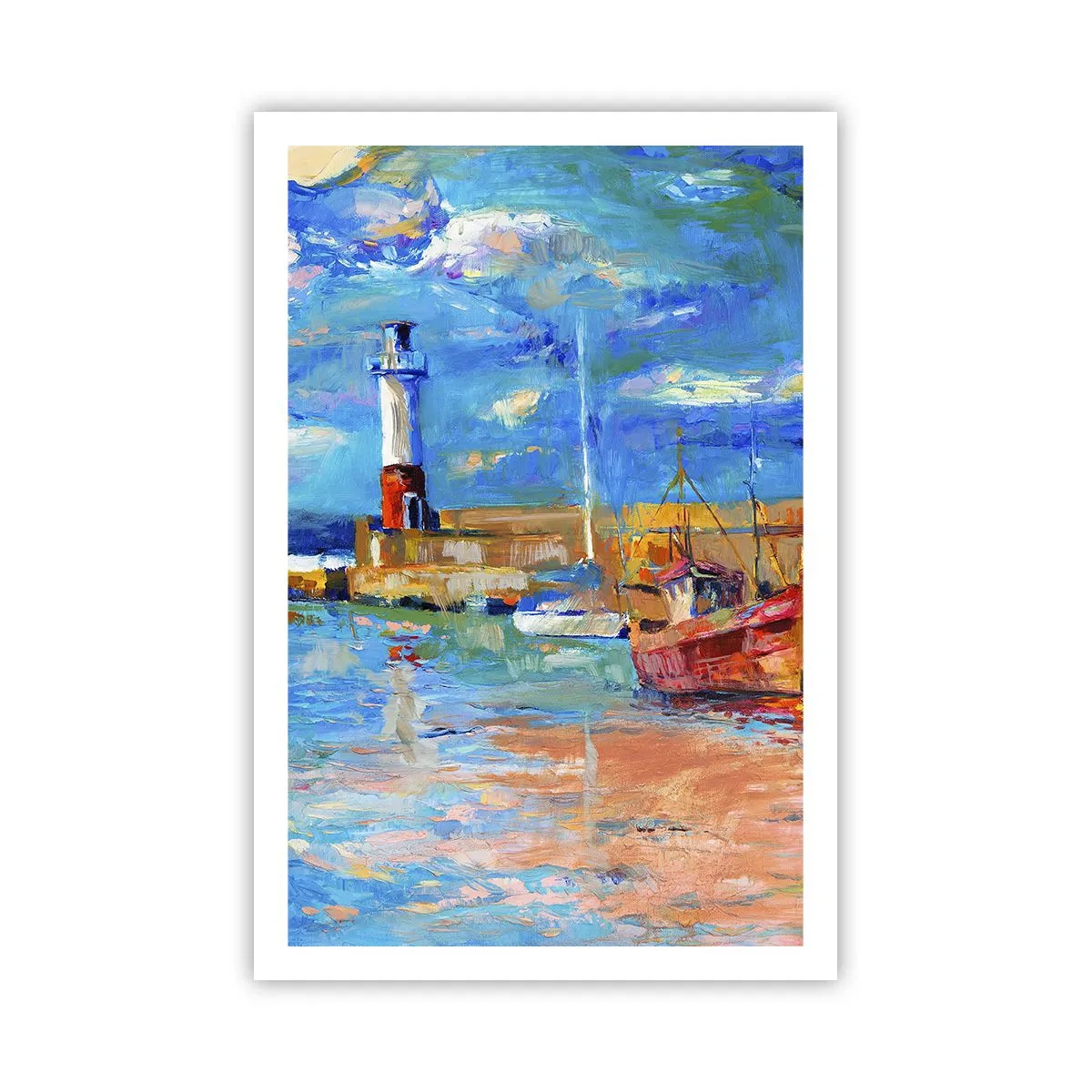 Plakat - Eftermiddag i regnbuebugten - 61x91 cm