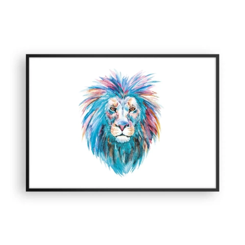 Plakat i sort ramme - En elektrificerende aura - 100x70 cm