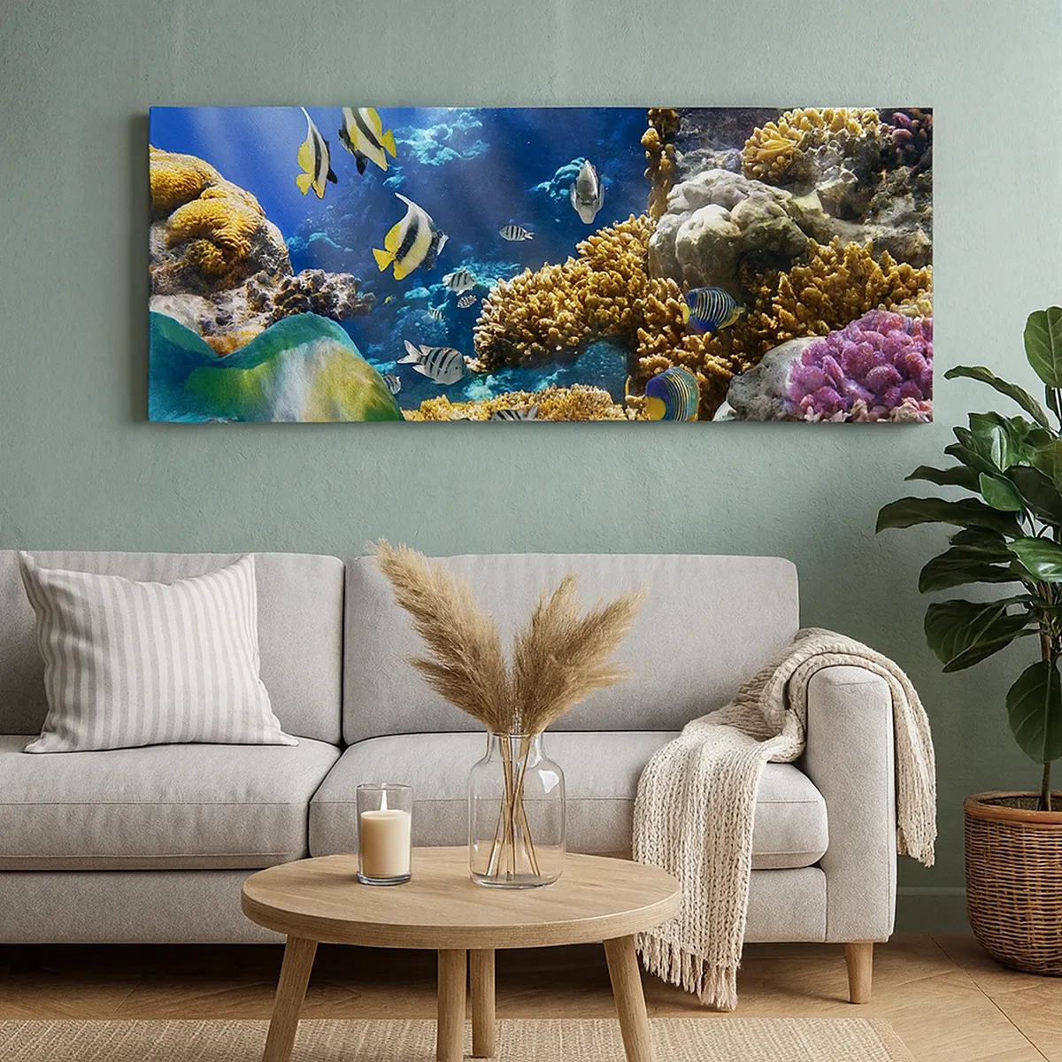 Lærredstryk - Billede på lærred - Tung trafik på feriestien - 30x30 cm