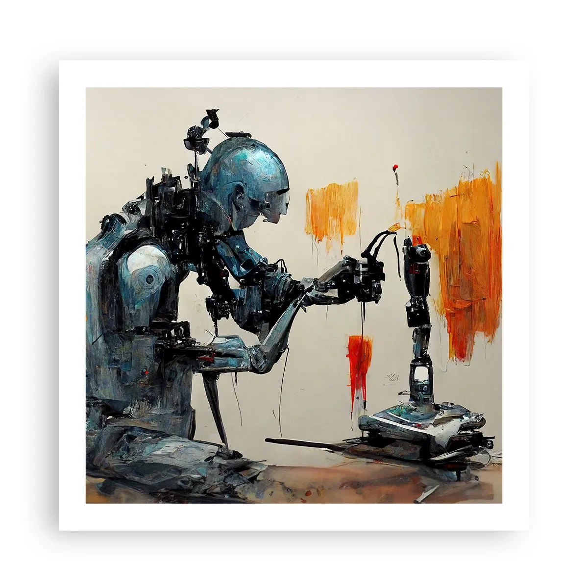 Plakat - Kommer i morgen... - 60x60 cm