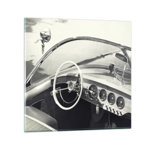 Billede på glas - Vejr for de rige - 50x50 cm