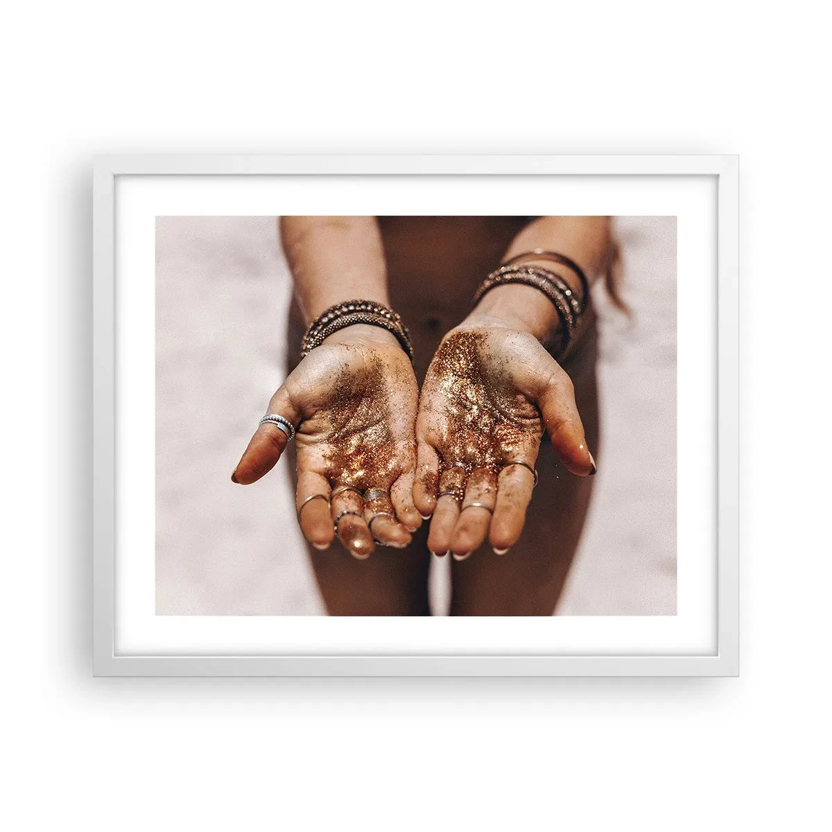 Plakat i hvid ramme - En gave til dig - 50x40 cm