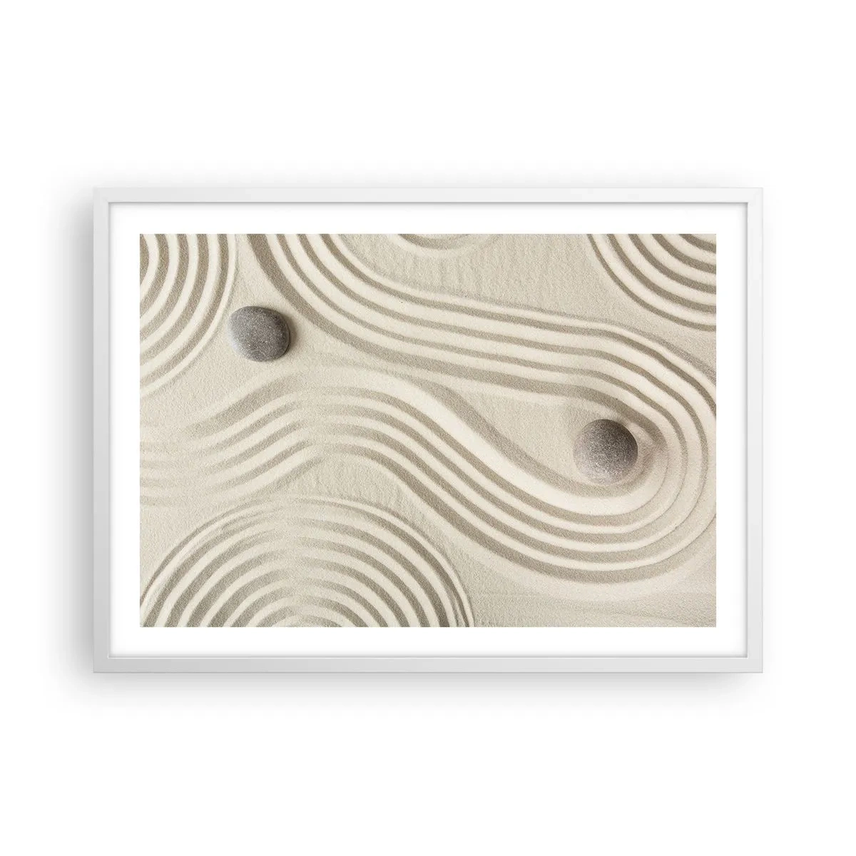 Plakat i hvid ramme - Et strejf af varme - 70x50 cm