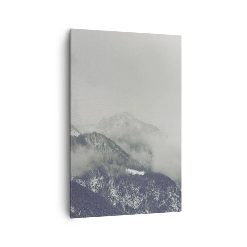 Lærredstryk - Billede på lærred - Tåget dal - 80x120 cm