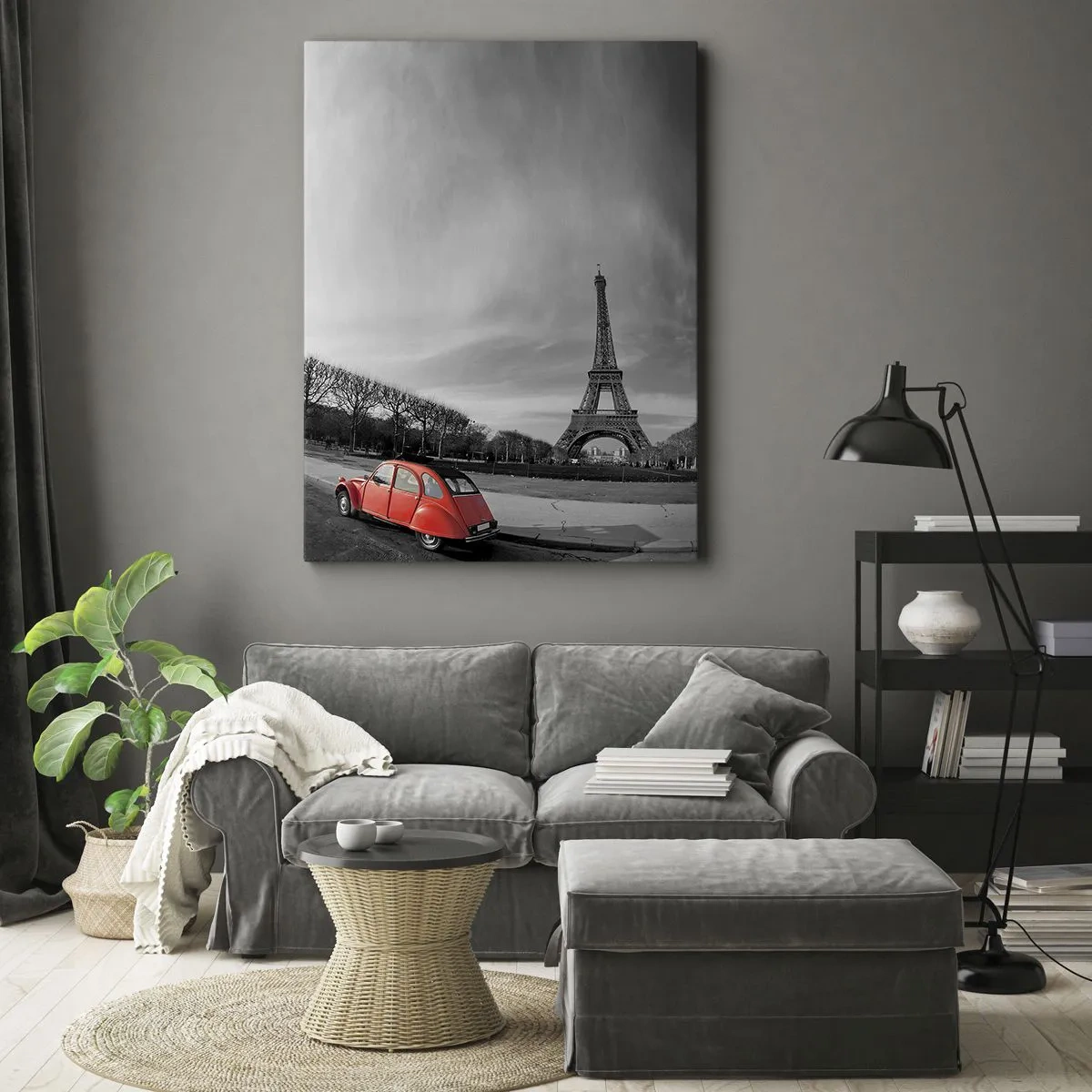 Lærredstryk - Billede på lærred - Mere parisisk end Paris selv - 70x100 cm