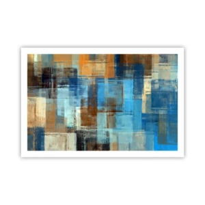 Plakat - Gennem det blå slør - 91x61 cm