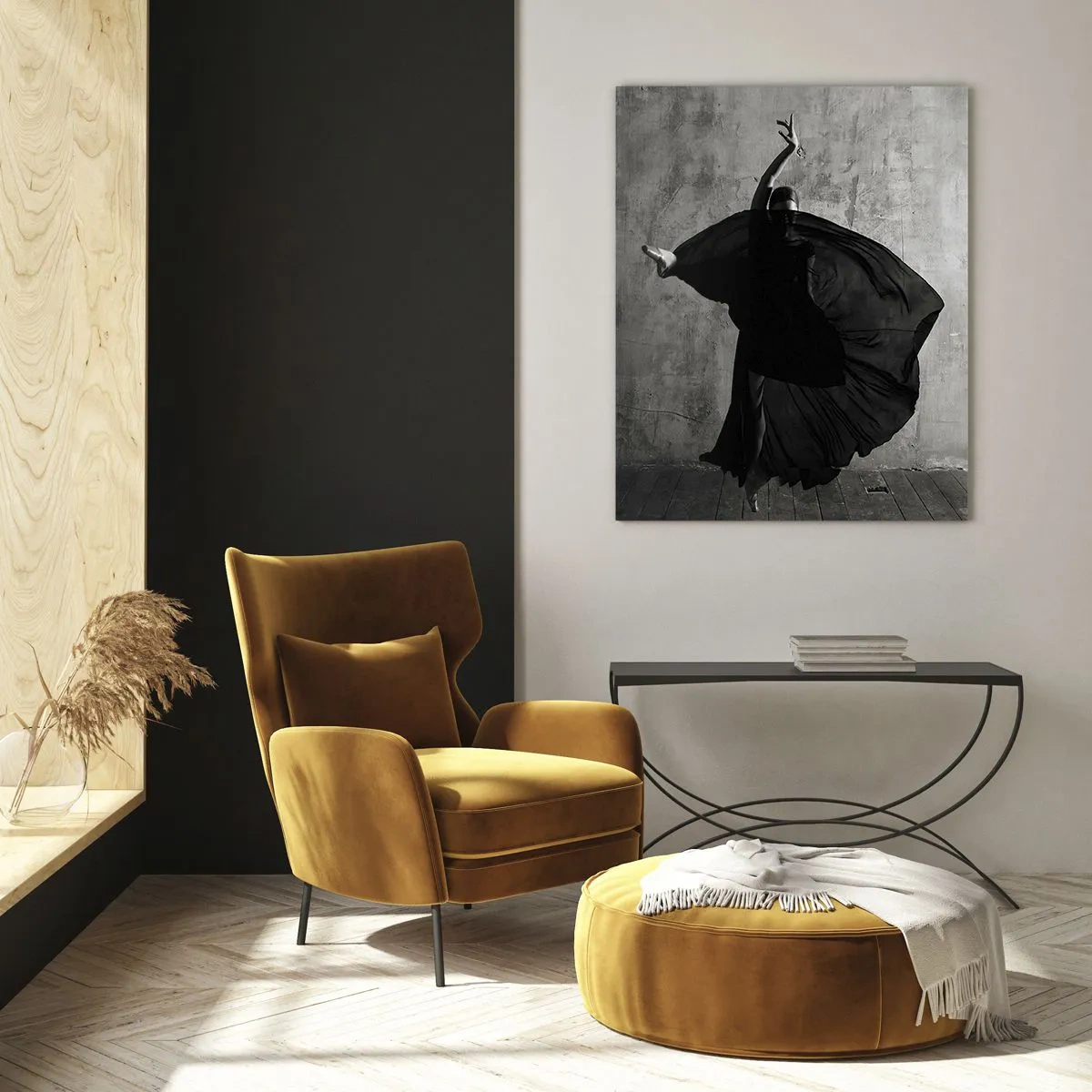 Billede på glas - Passioneret bælte - 80x120 cm