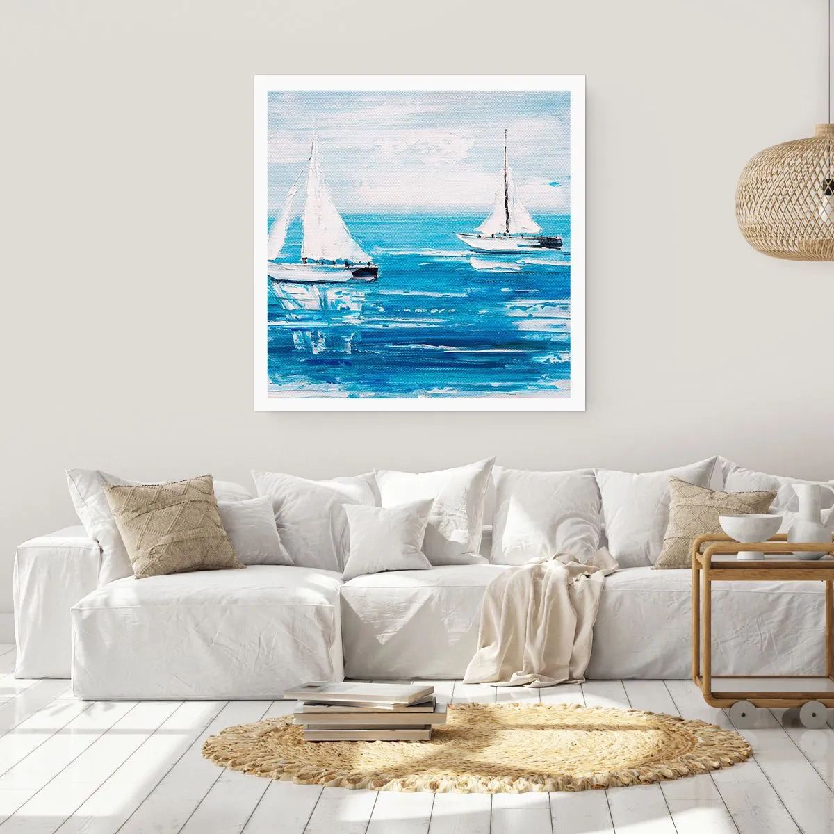 Plakat - Med en ven ved din side - 50x50 cm