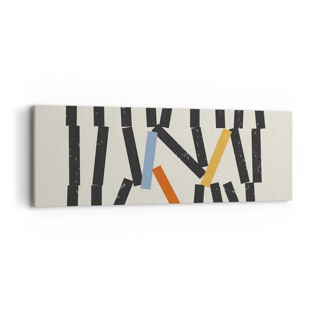 Lærredstryk - Billede på lærred - Dominoer - komposition - 90x30 cm