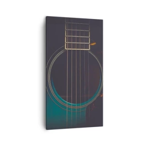 Lærredstryk - Billede på lærred - Et øjeblik før det lyder - 45x80 cm