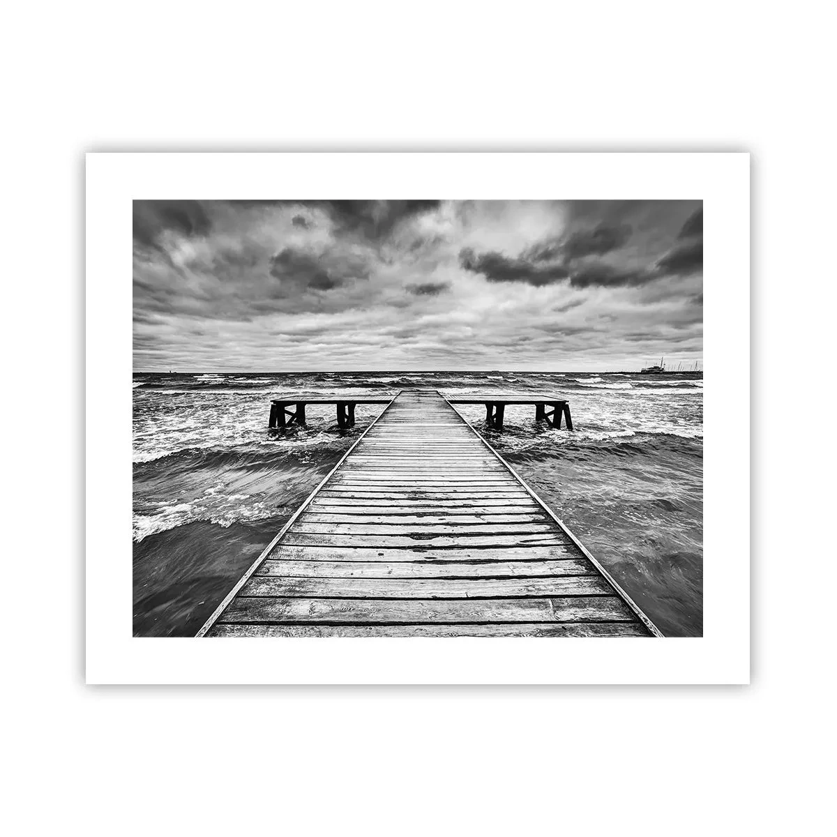 Plakat - Jeg venter på, at vinden blæser væk... - 50x40 cm