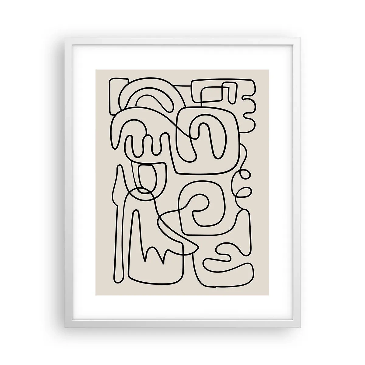 Plakat i hvid ramme - På sporet - 40x50 cm