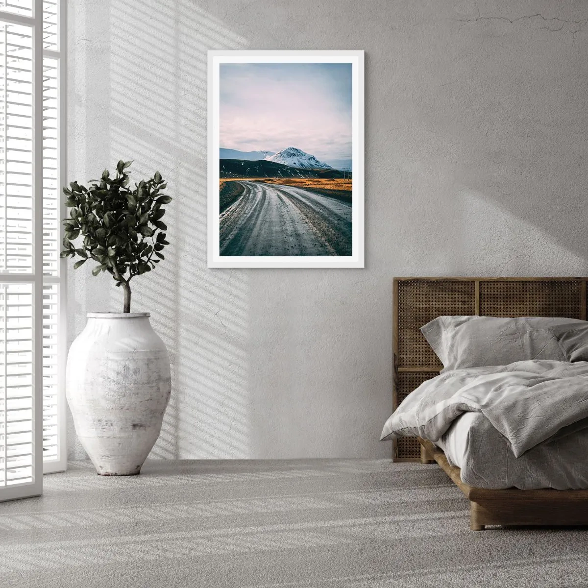 Plakat i hvid ramme - I en islandsk atmosfære - 50x70 cm