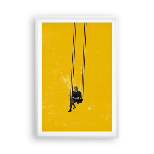 Plakat i hvid ramme - En dag som alle andre - 61x91 cm